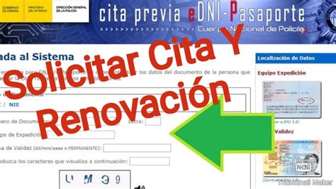 Cita previa para renovación de DNI